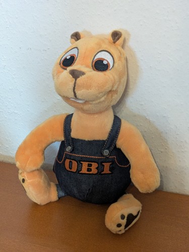 Obi biber plüschtier 30cm - obi,