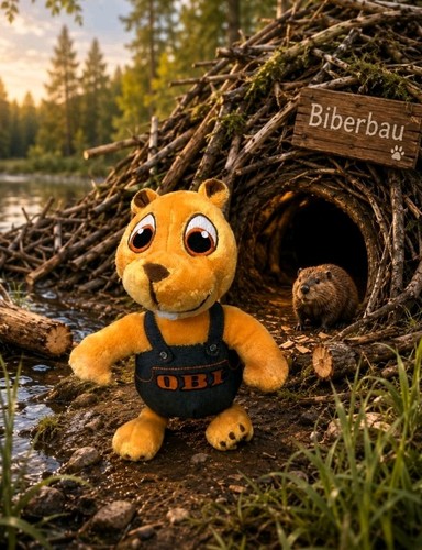 Obi hörnchen biber stofftier - hörnchen,