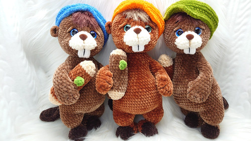 Amigurumi gehäkelt biber - gehäkelt,,